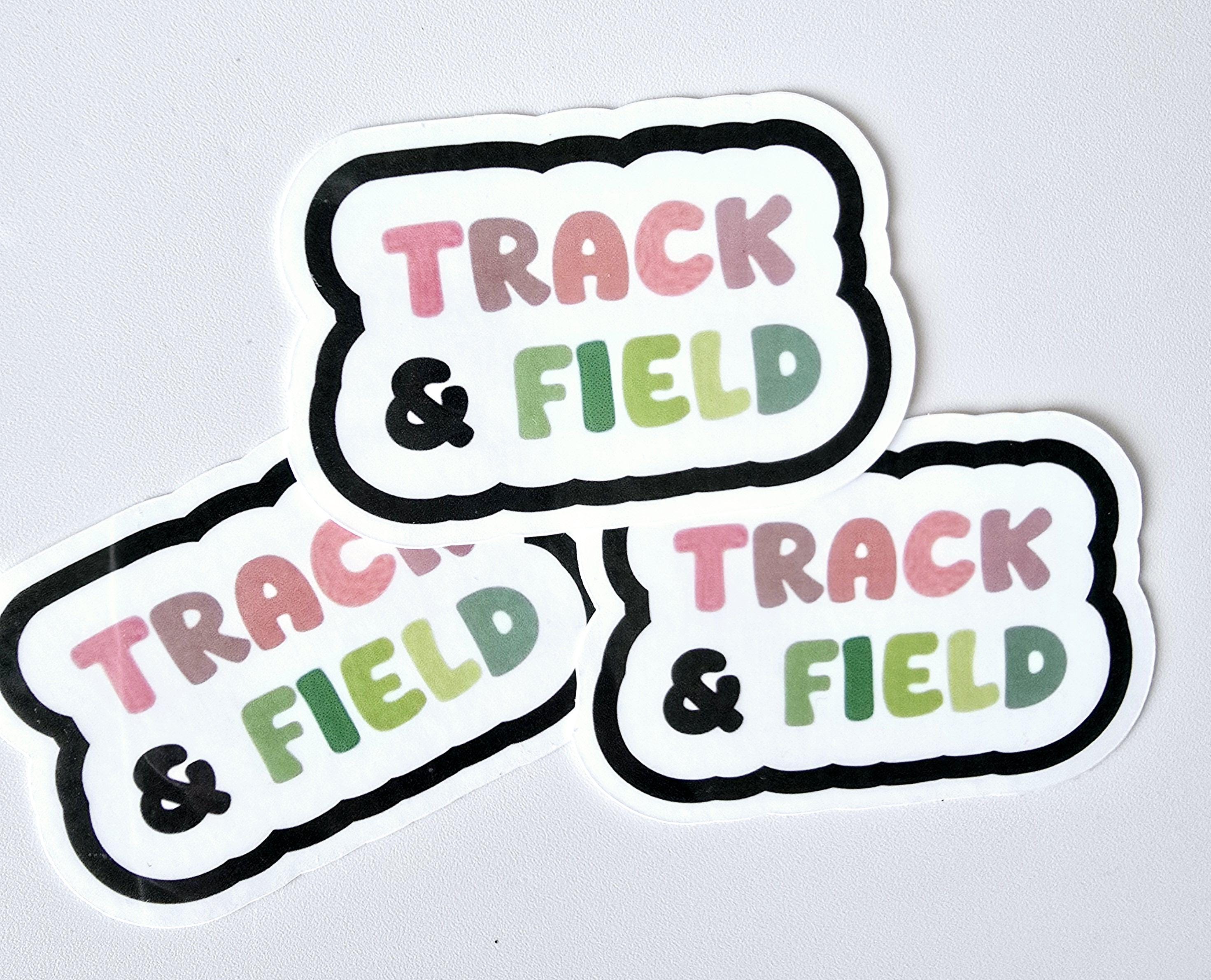 Track Field Stickers Rainbow Track and Field Stickers, Runner Stickers, Sports Decals for ...