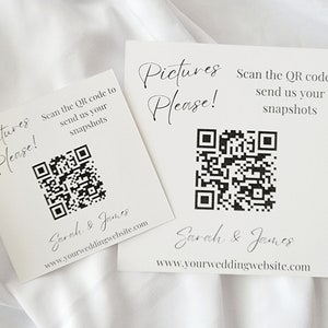 Cartello codice QR per matrimonio stampabile, carta codice QR per matrimonio, carta QR per foto di matrimonio, decorazioni per la tavola di nozze, cartello bar per matrimoni