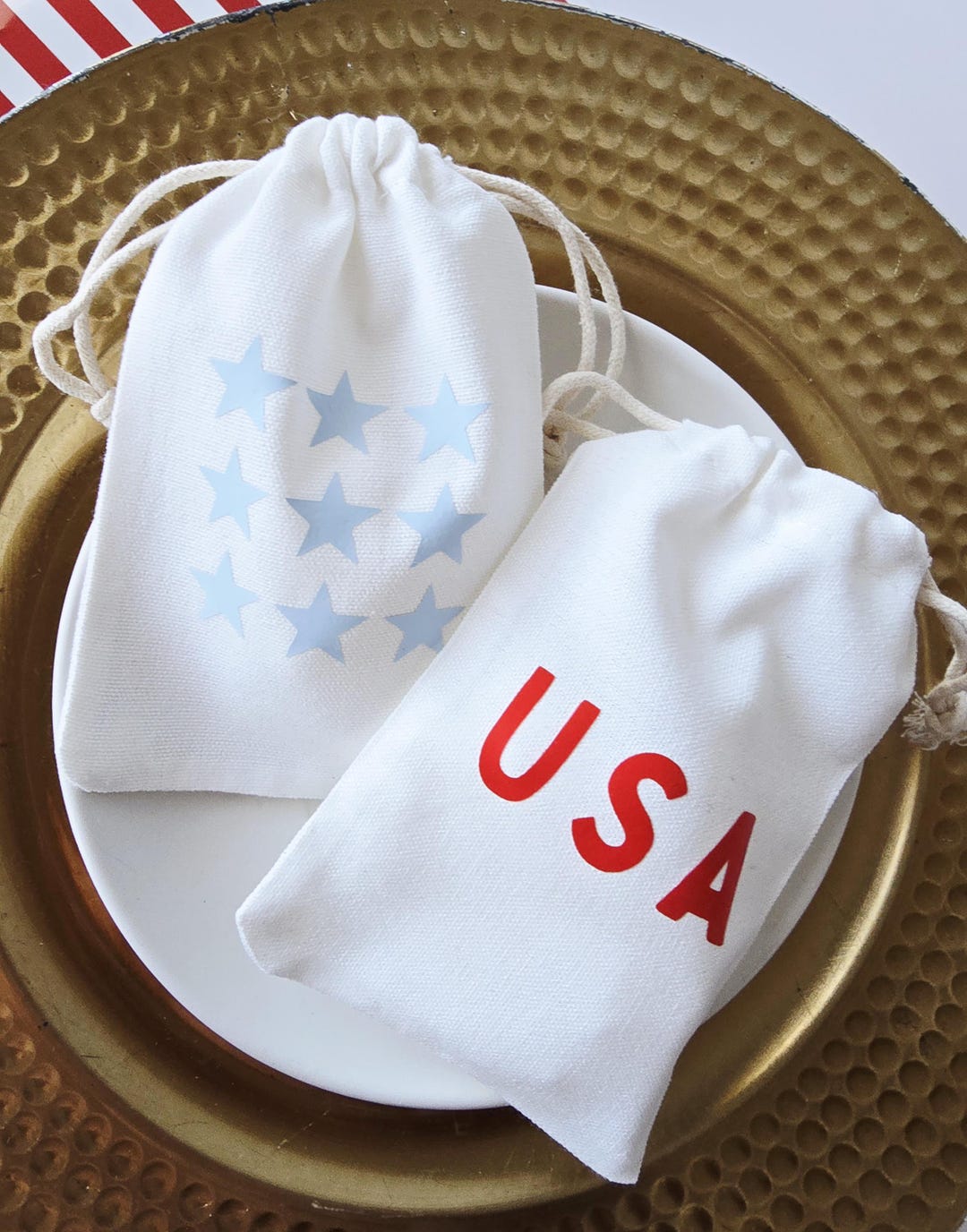 Kaleidoscope Of Colors: Patriotic Party Favor Bags: Celebrating Birthday's Or 4th Of July