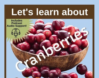 Eat, Drink, and Cranberry -- Printable to Learn Farm-to-Table