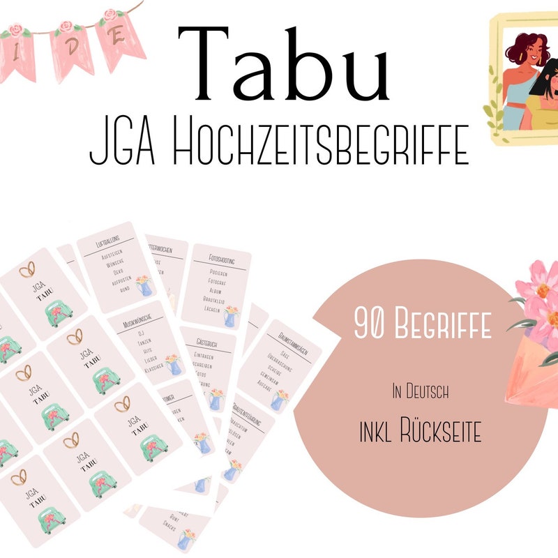 Tabu karten vorlage - Etsy.de