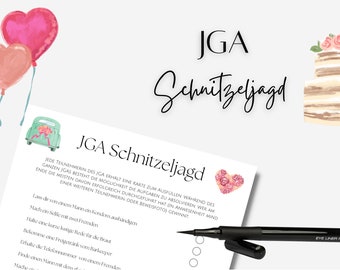 JGA scavenger hunt / JGA tasks and challenges / Bride To be / JGA game