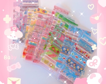 Kawaii cute washi tape sample boards-travel journaling card making washi tape samples