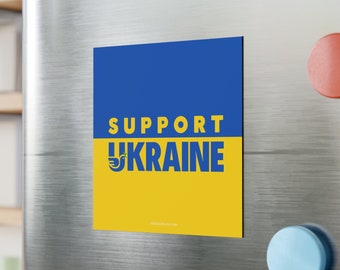 Profits To Ukraine Magnet Outdoor/Indoor "Support Ukraine" Ukraine Flag - Proceeds Aid Ukrainians Details In Description