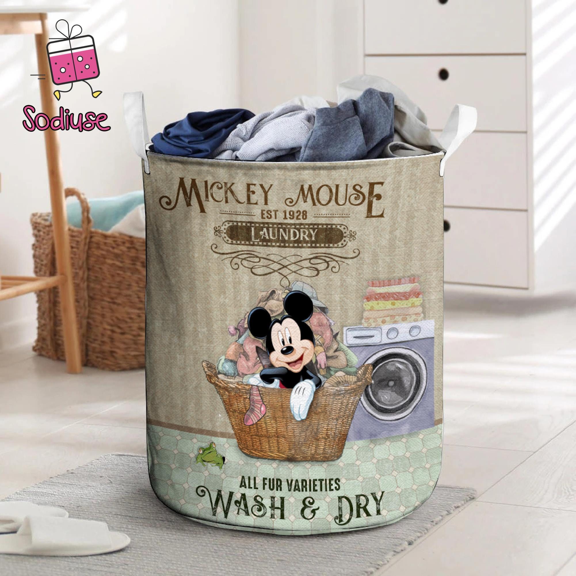 Mickey mouse Laundry basket Laundry Hamper Gifts For Mom Etsy