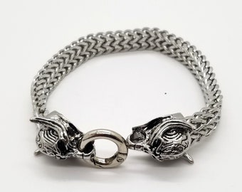 Two-Headed Animal Bracelet, Men's Stainless Steel