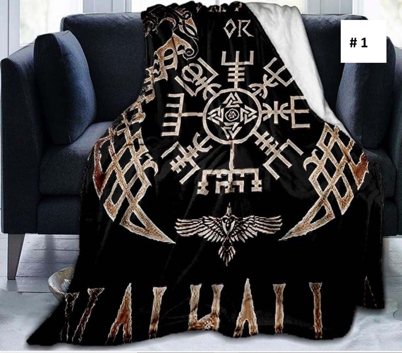 Vikings Ancient Scandinavian Blankets, Soft Blanket, Portable Travel Cover Blanket # 1