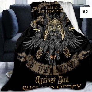 Vikings Ancient Scandinavian Blankets, Soft Blanket, Portable Travel Cover Blanket # 2