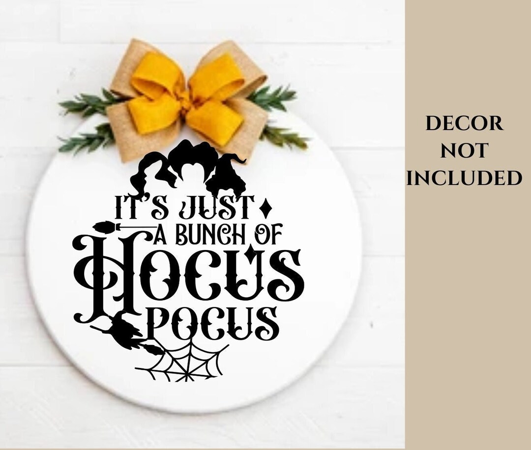 It's Just a Bunch of Hocus Pocus 3D Wood Door Decor - Etsy