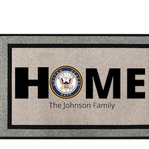 Military custom Door mat, Navy, Airforce, Army, Marine, gift