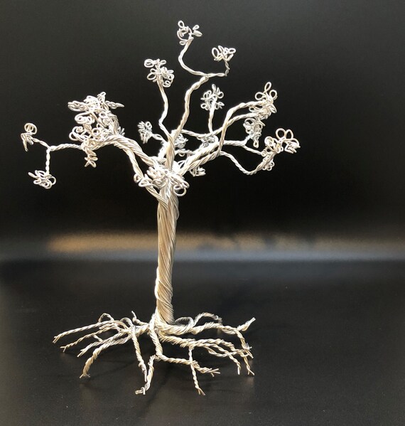 Aluminum Wire Tree Sculpture Etsy