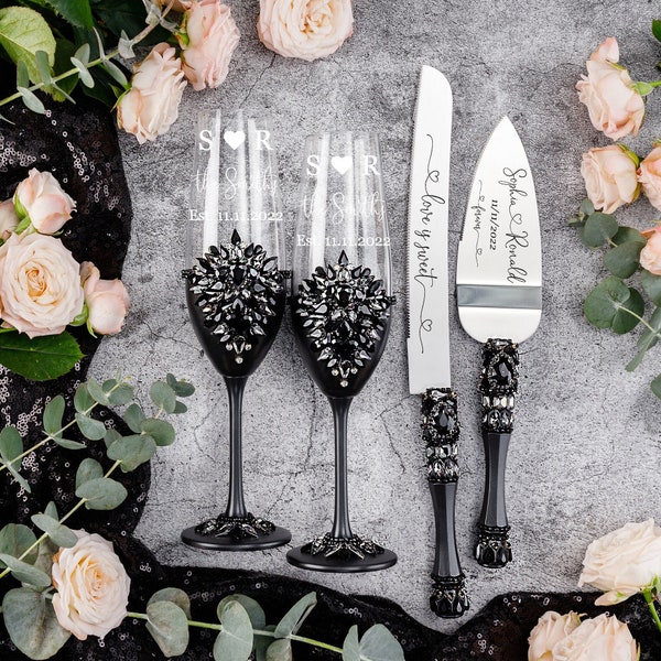 Cake Cutting Set Etsy