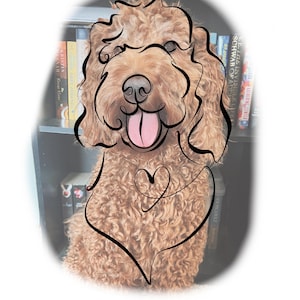 Pet Line Drawing Custom | Dog Portrait | Cat Drawing | Line Illustration | Custom Portrait | Line Drawing Portrait | Dog Art | Tattoo