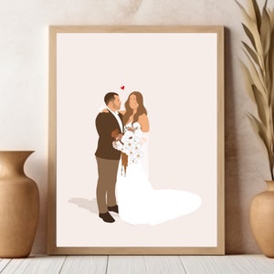 Illustratie aangepaste gezichtsloze tekening digitaal | gepersonaliseerde illustratie | familieportret | aangepaste kunsttekening | cartoontekening | teken mij