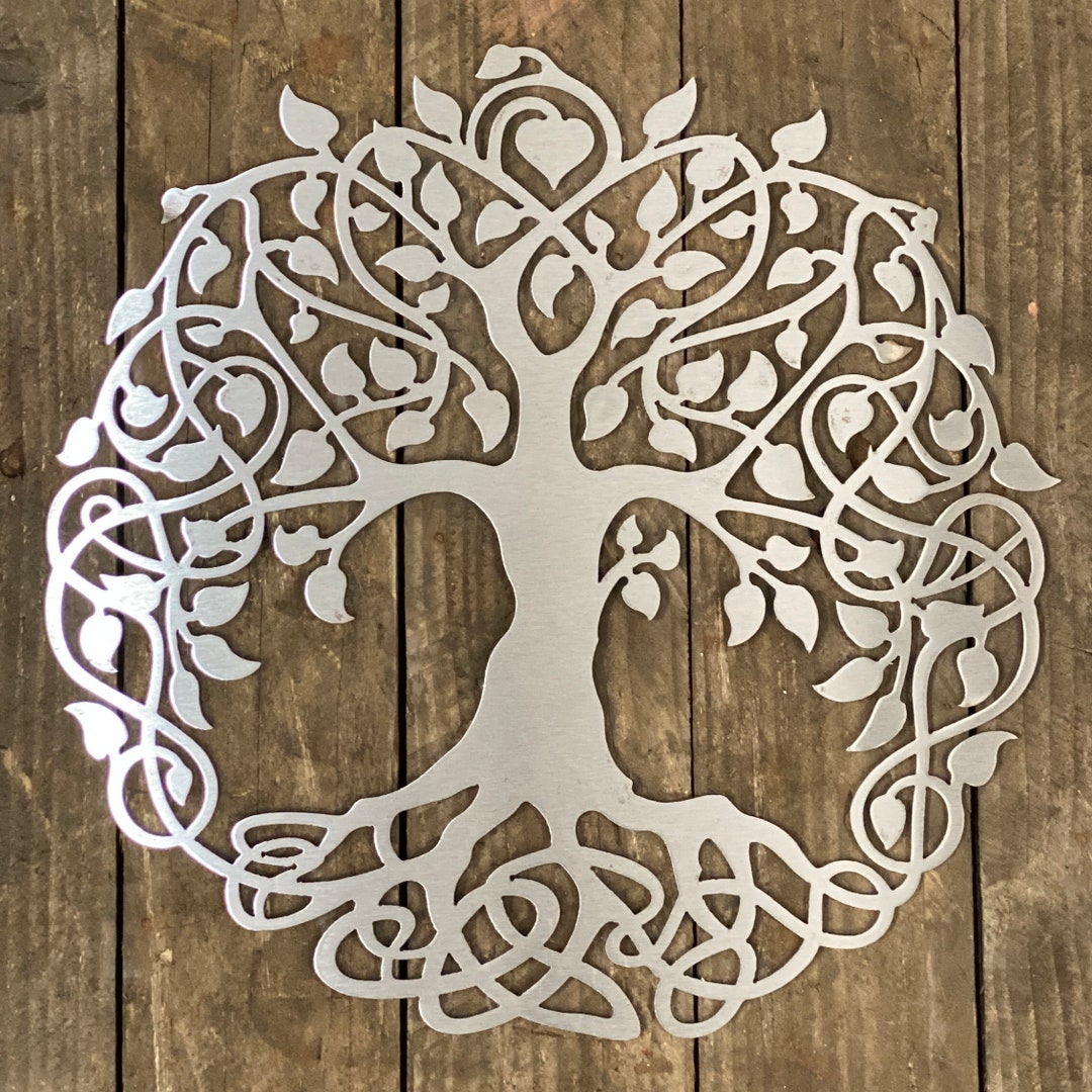 Steel Tree of Life Wall Decor: Metal Art for Home or Garden - Etsy UK