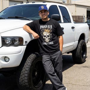 Gothic Skull King T-Shirt | Gold Crown, Heavy Metal Streetwear