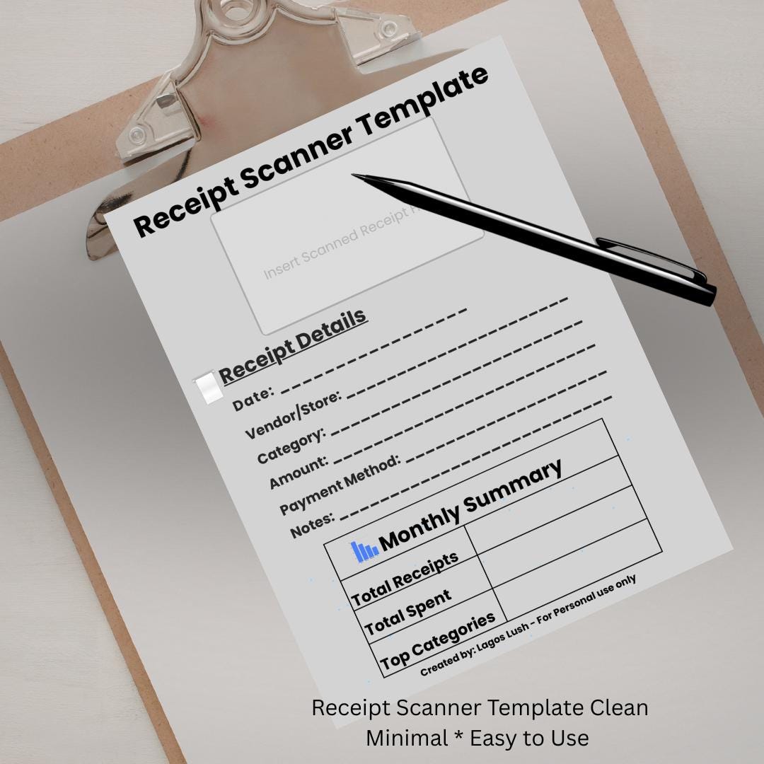 Digital Receipts Scanner - Etsy