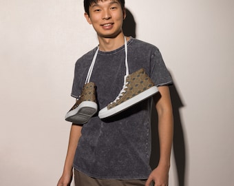 Men's high-top canvas sneakers