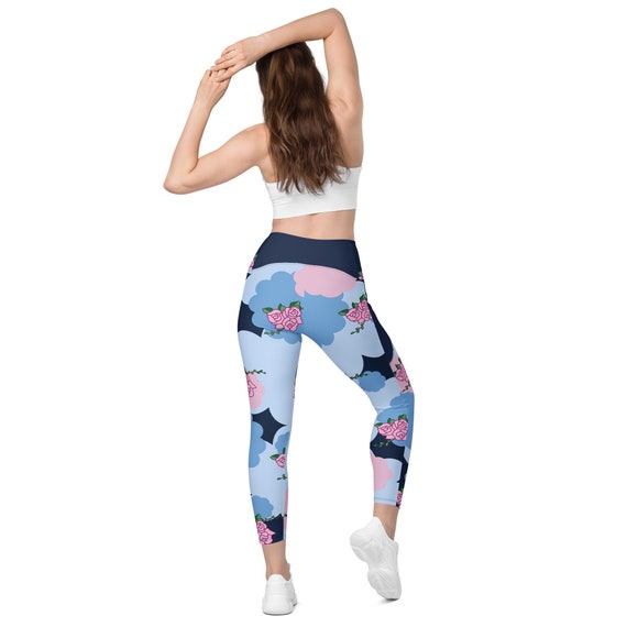 All-over crossover leggings with pockets
