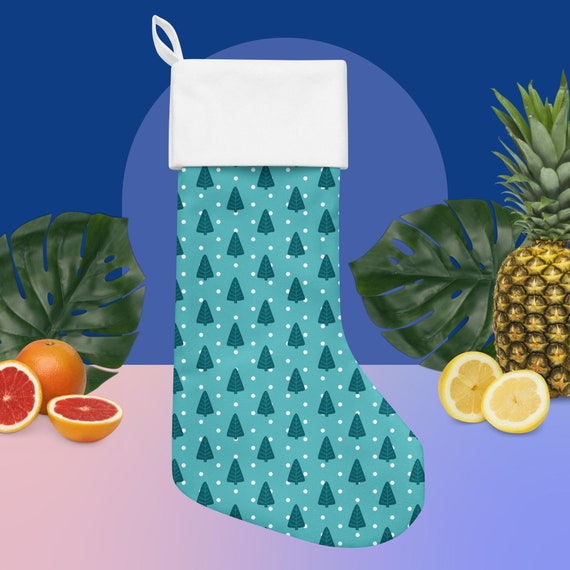 Blue Christmas stocking