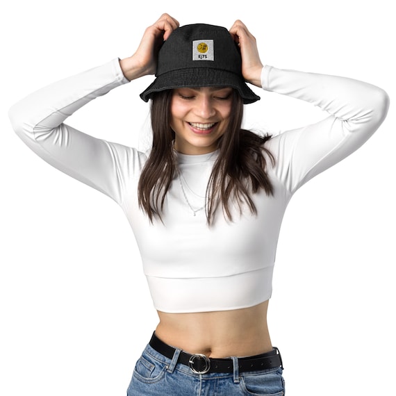 Denim fisherman bucket hat