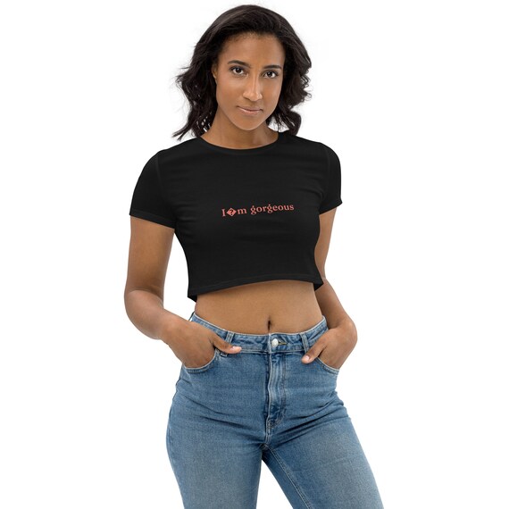 The organic crop top is soft, comfortable and made from 100% organic cotton. Ideal for environmentally conscious buyers!