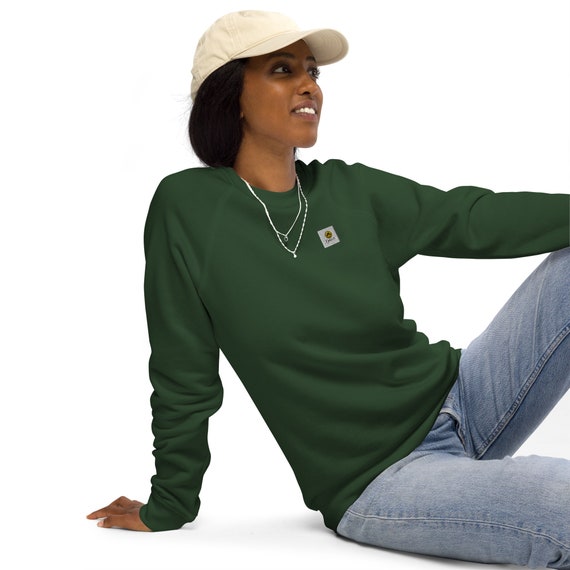 Eco-friendly raglan unisex sweatshirt | Ecological raglan sweatshirt for Women | Men's eco-friendly raglan sweatshirt