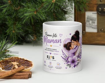 Lavender Mother's Day Mug | Trendy Mom Mug | Modern Mom Gift | Gift Idea for Women | Ej7S