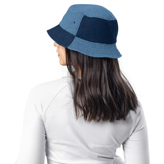Denim fisherman bucket hat