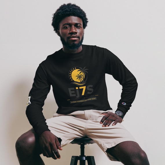 T-Shirt Champion Homme Manches Longues – Haut Premium Confortable, Coton Doux, Mode Streetwear et Casual