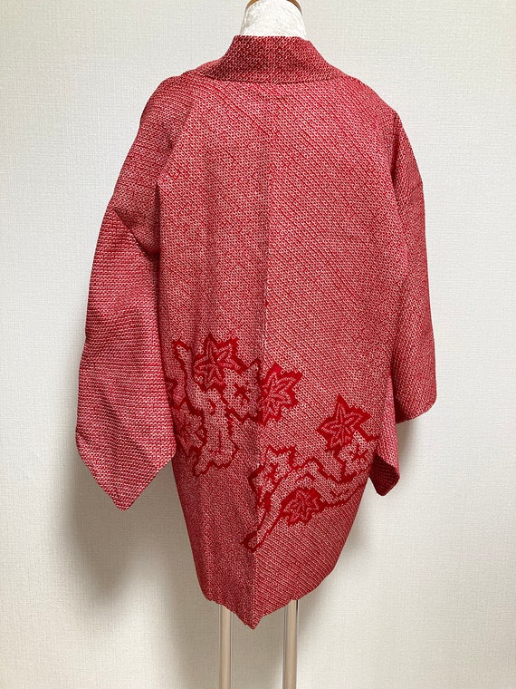 Kimono Haori -Shibori RED- /kimono jacket/ Japane… - image 5