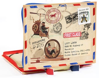 STEAMPUNK Remarkable 2 Case Vintage Mail Envelope Remarkable 2 Folio Sleeve Pen Holder reMarkable 2 Cover with Jute reMarkable2 Accessories