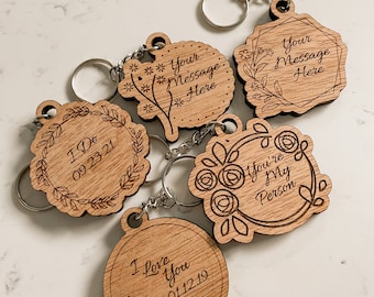 Personalised NFC Wooden Spotify Playlist Keychain, Cute Gift, Wedding Gift, Scannable, Customisable, Anniversary Gift, Mother’s day