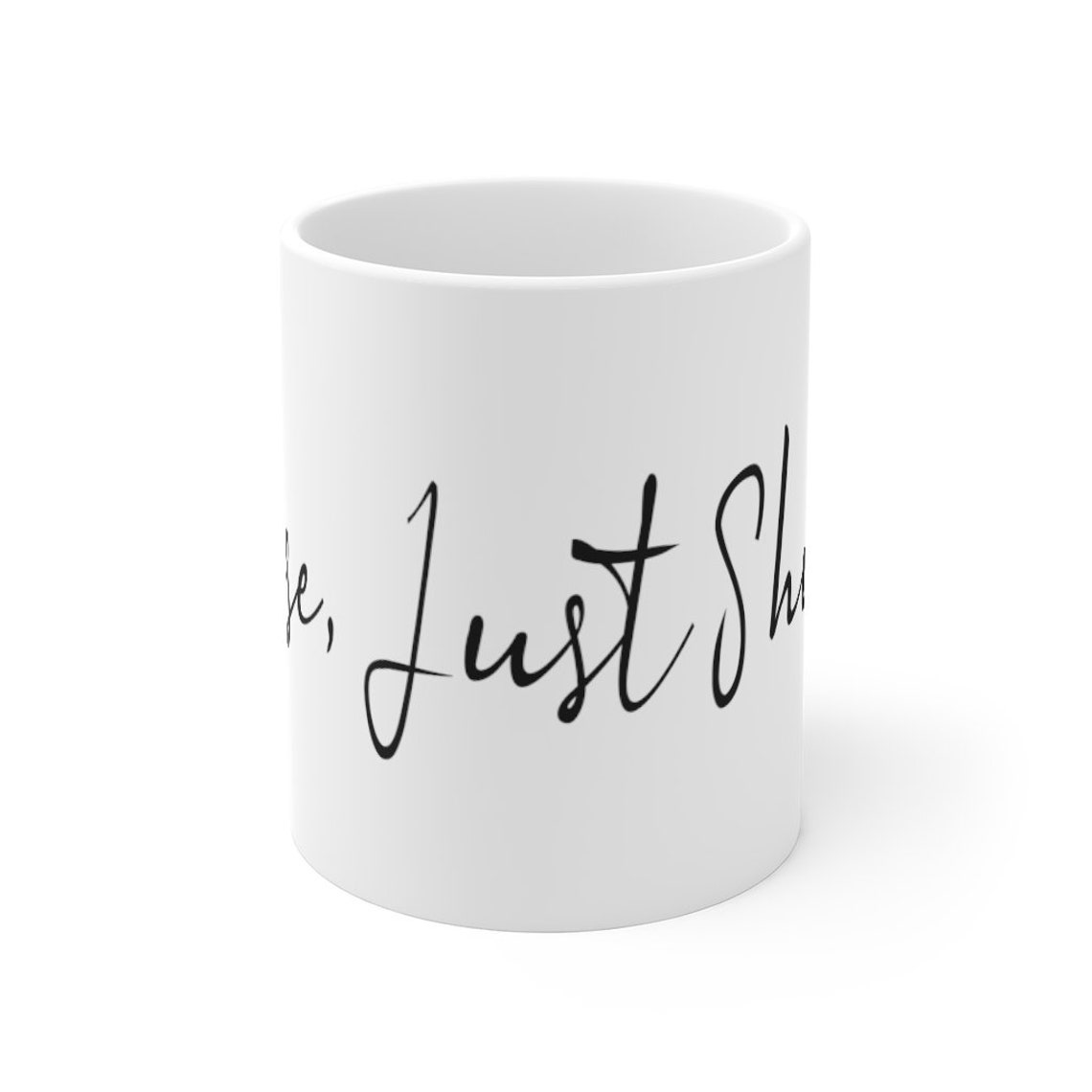 Por favor sólo cállate divertido eslogan taza 11 oz para los Etsy