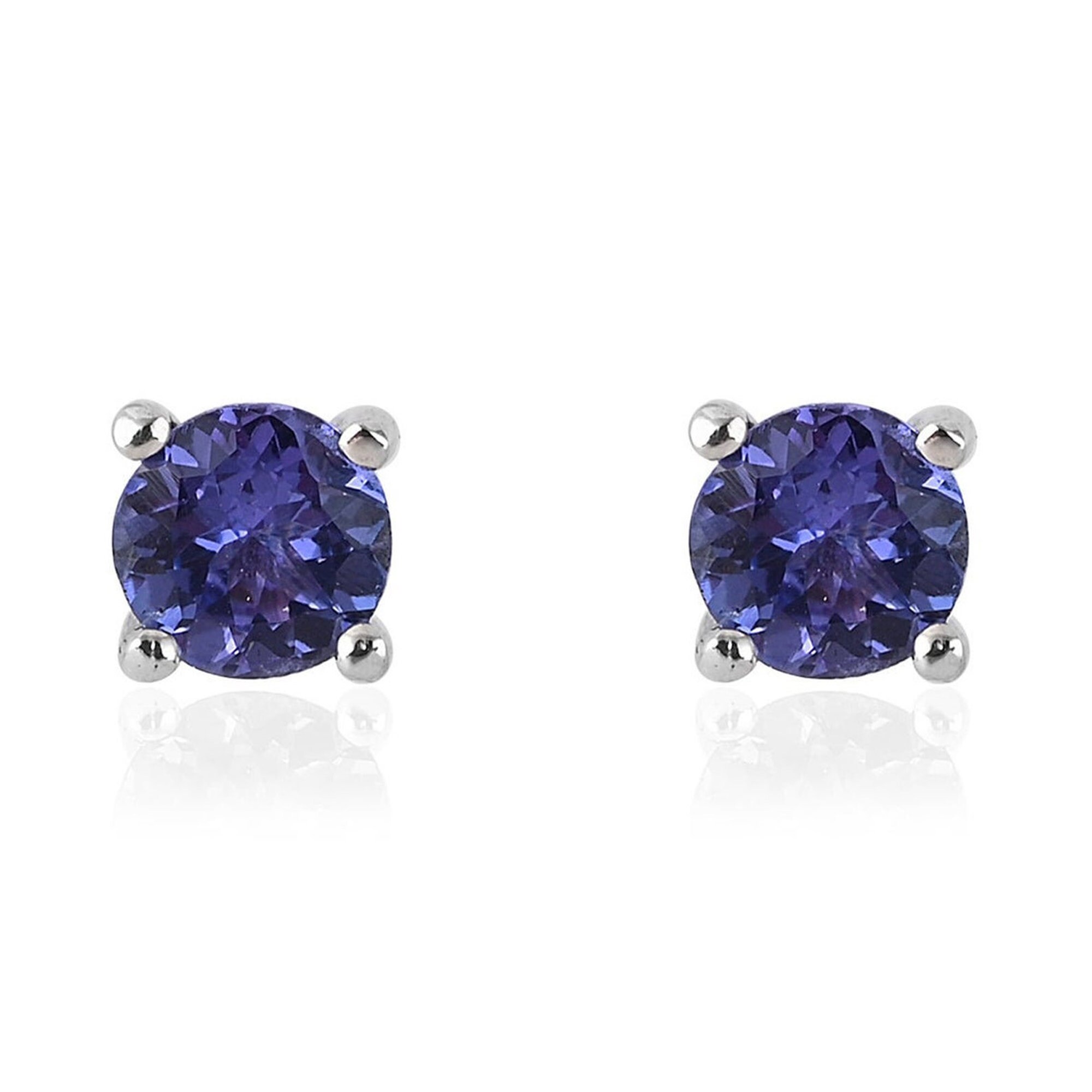 Tanzanite Stud Earrings Genuine Tanzanite Earrings Etsy