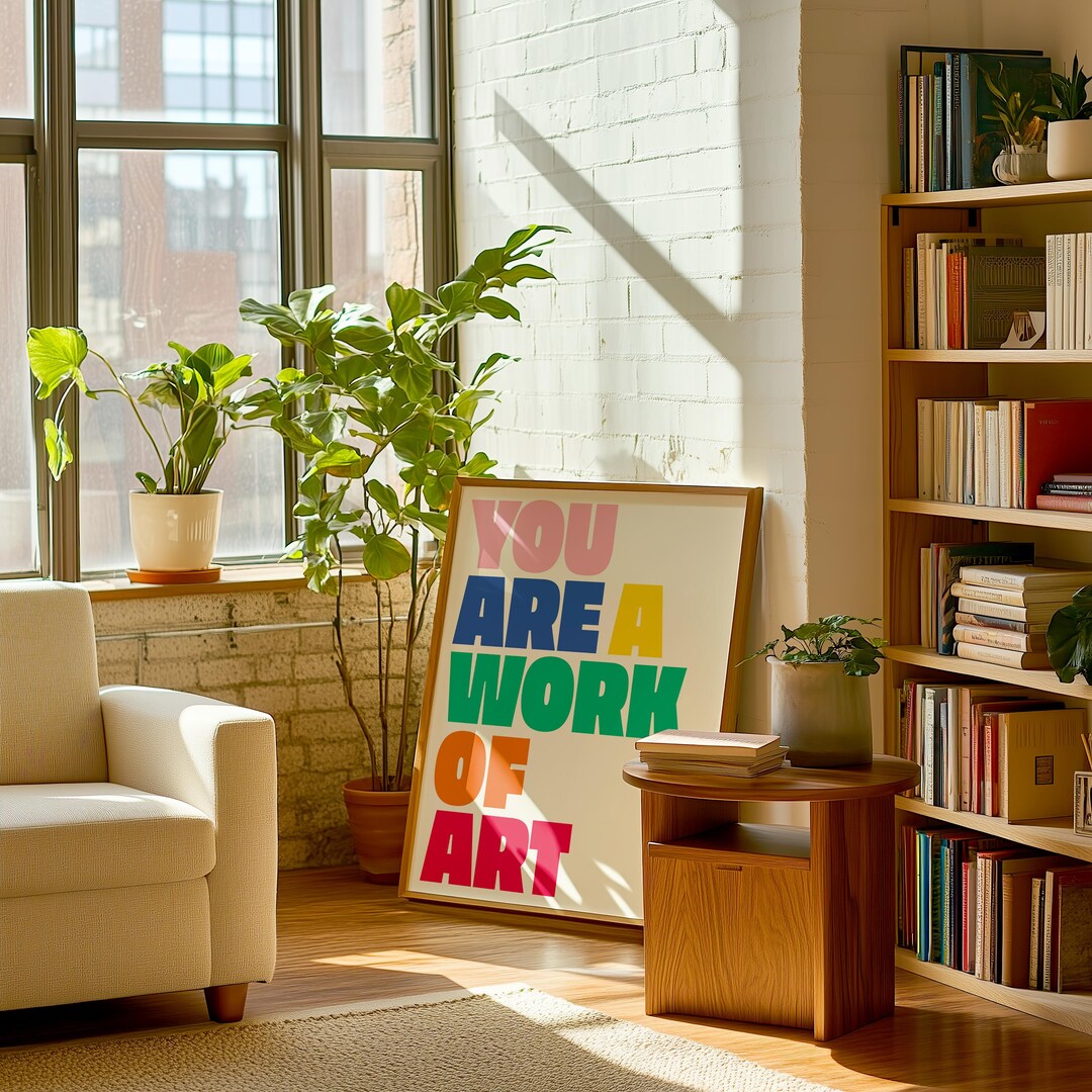 Motivational Quote Print: Rainbow Wall Art (digital Download) - Etsy