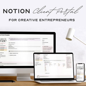Notion Kunden-Portal Vorlage | Kreative Unternehmer | Notion Vorlage | Digitaler Download | Notion Planer | Notion Organise Vorlagen