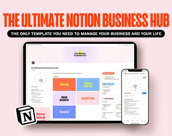 Notion Business Hub Template: All-in-One Business Planner (Digital Download)