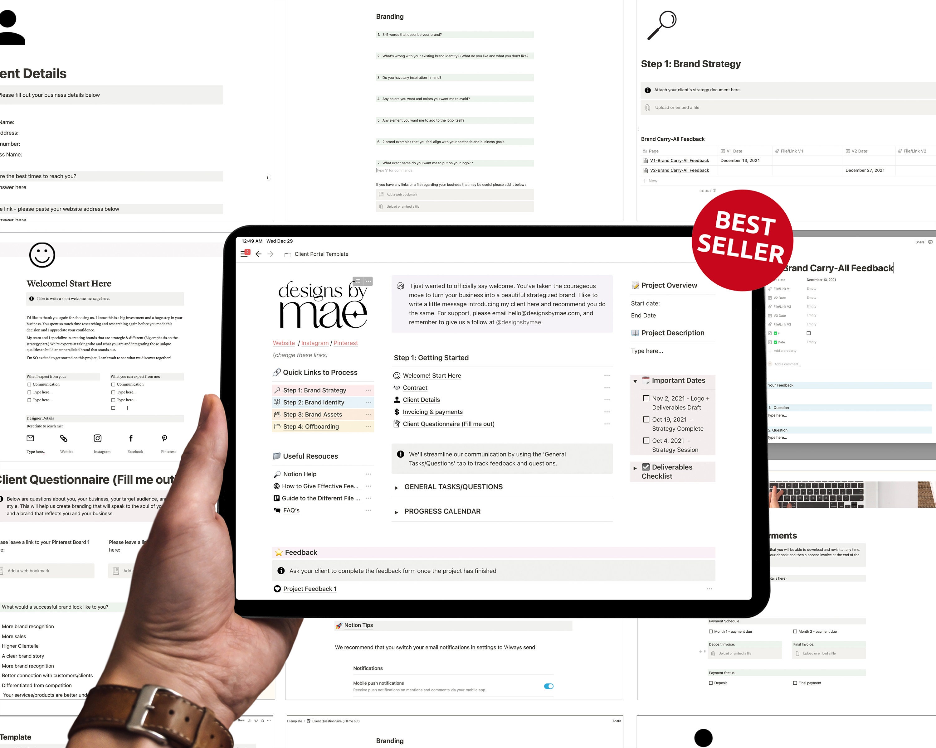 Notion Client Portal Template: Creative Entrepreneurs (digital Download ...