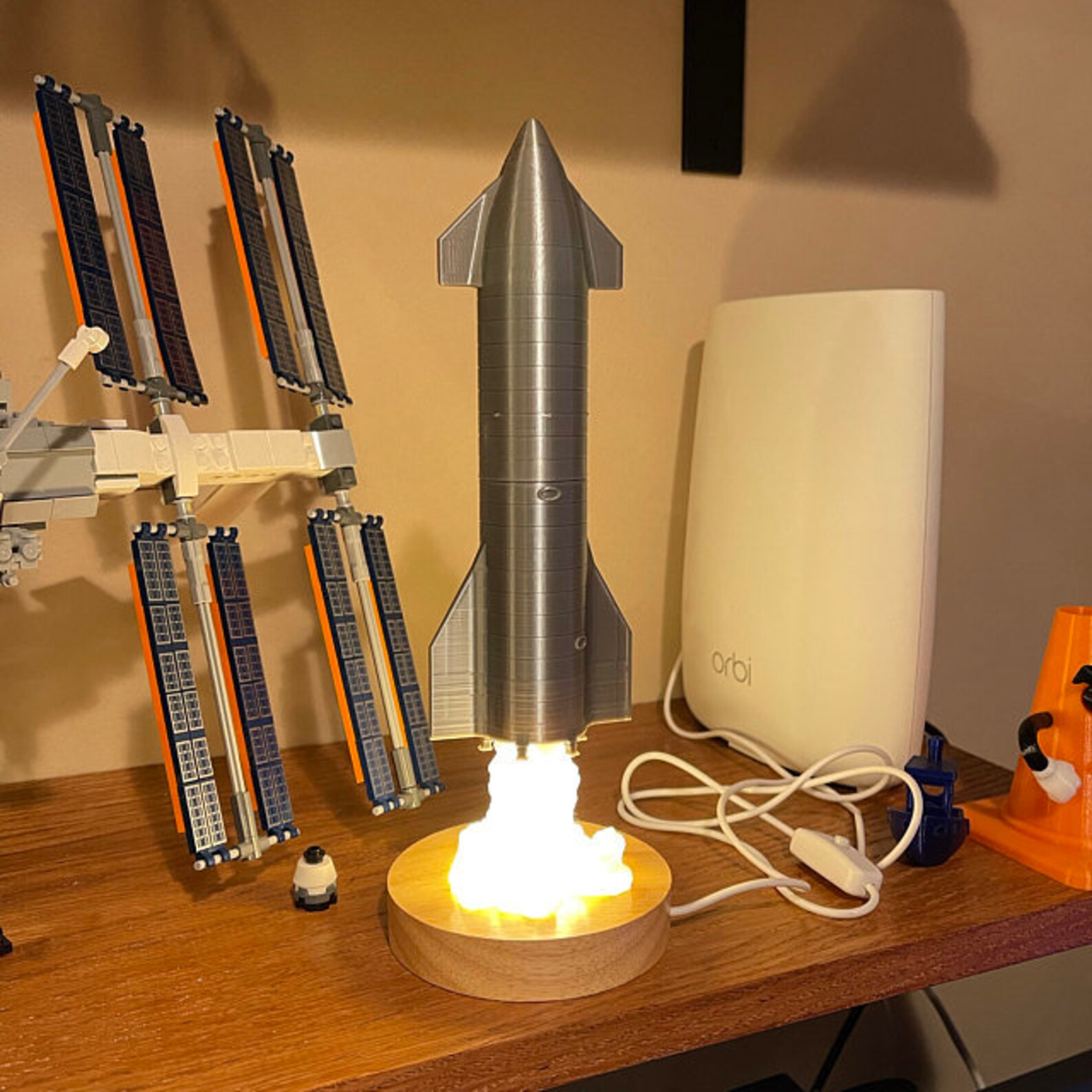SpaceX Starship Launch Lamp Prototype Etsy