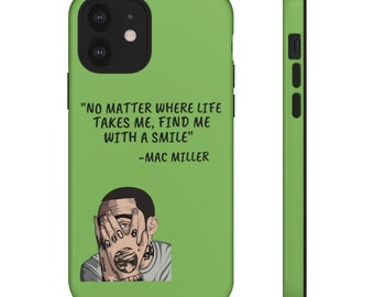 graues Mac Miller Zitat HANDYHÜLLE | motivierendes Zitat | Inspirierendes Zitat | Rapper ZITAT