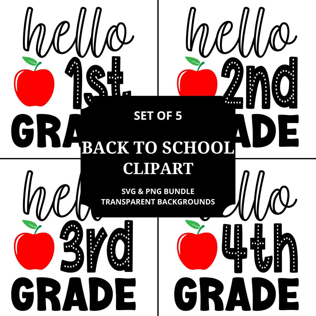 Back to School SVG Bundle: Teacher & Student Shirt Designs (digital ...