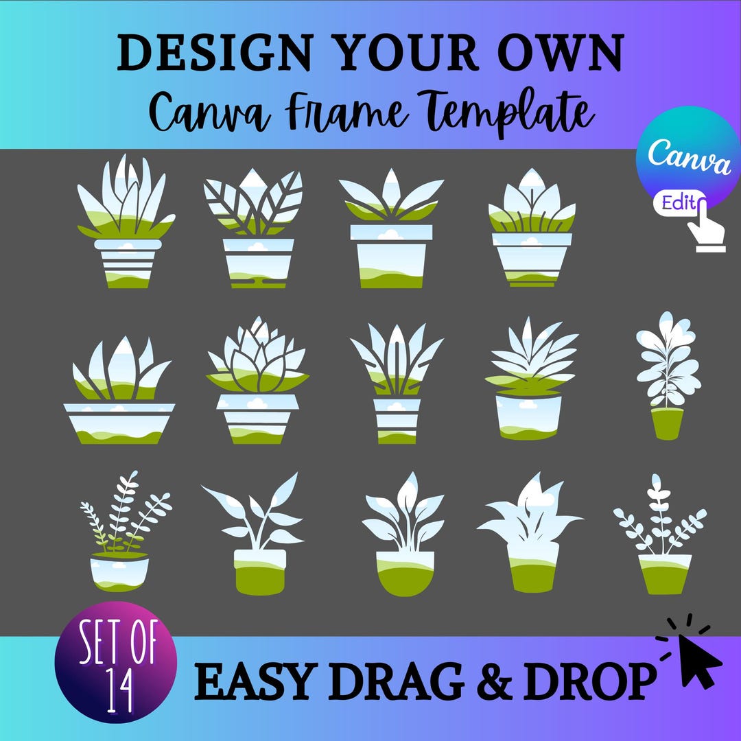 Editable Canva Frame Templates – Drag & Drop Shapes for Mockups ...