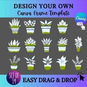 Editable Canva Frame Templates – Drag & Drop Shapes for Mockups, Graphics and Branding Kits