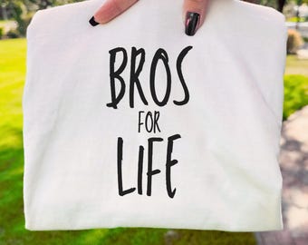 Bros for Life SVG: Diseño de camiseta a juego "Hermano mayor y hermano menor"