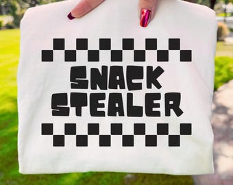 Snack Stealer SVG: Funny Foodie Clipart for T-Shirts (Digital Download