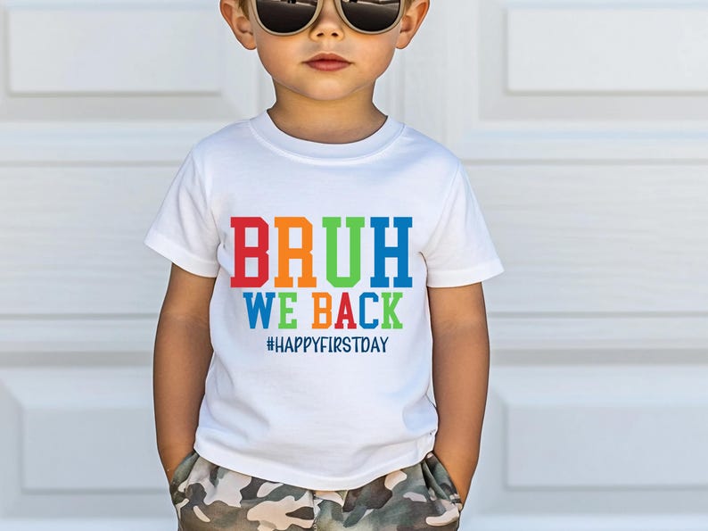 bruh we back svg funny back to school design, sarcastic first day of school svg for teachers, student cricut svg file for tshirts and signs, meme school png for sublimation or planners, classroom quote clipart for teachers and students, funny student svg for high school merch, digital download svg for first day teacher gear, sarcastic svg file for school drop off squad, svg for funny back to school bundles and planners