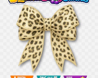 Leopard Coquette Bow PNG: Girly Sublimation Design (Digital Download