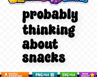 Snack Squad SVG: Funny Food Clipart for T-Shirts (Digital Download