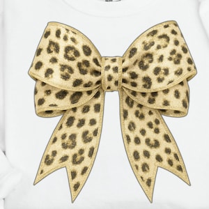 Leopard Kokette Bogen PNG: Girly Sublimationsdesign (Digitaler Download
